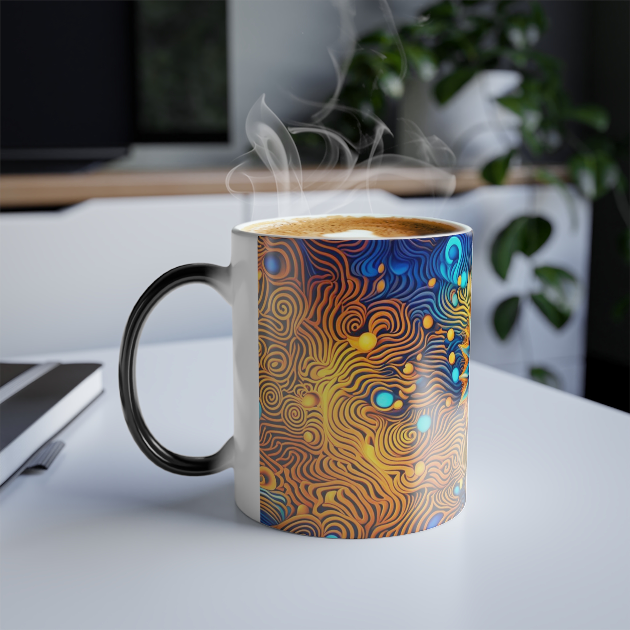 2324510579712251585_2048.jpeg Color-Changing Mug — Psychedelic Sunburst Pattern (11 oz) - Image 8
