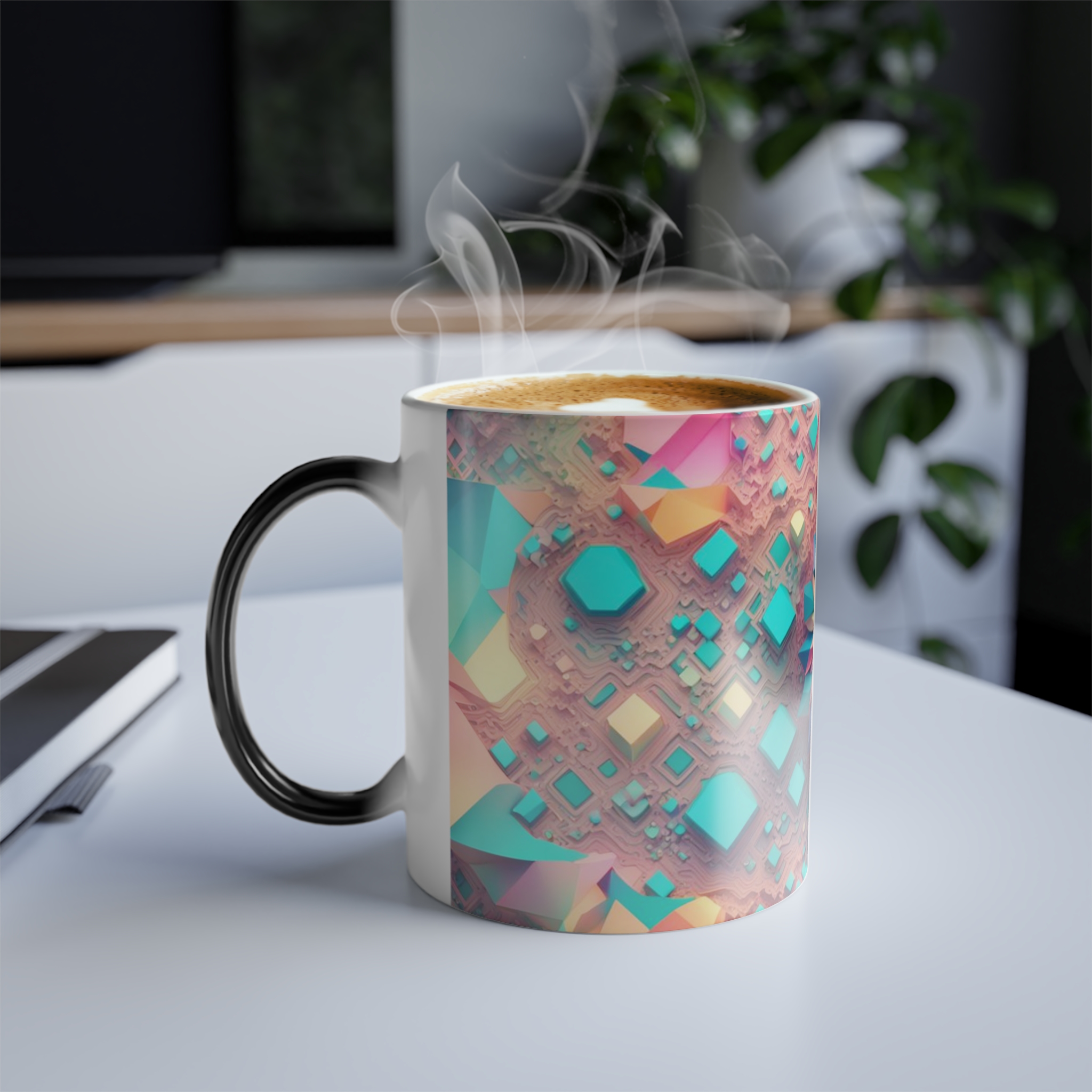 4732562440843694232_2048.jpeg Color-Changing Magic Mug — Kaleidoscope Floral Geometric 11oz - Image 8