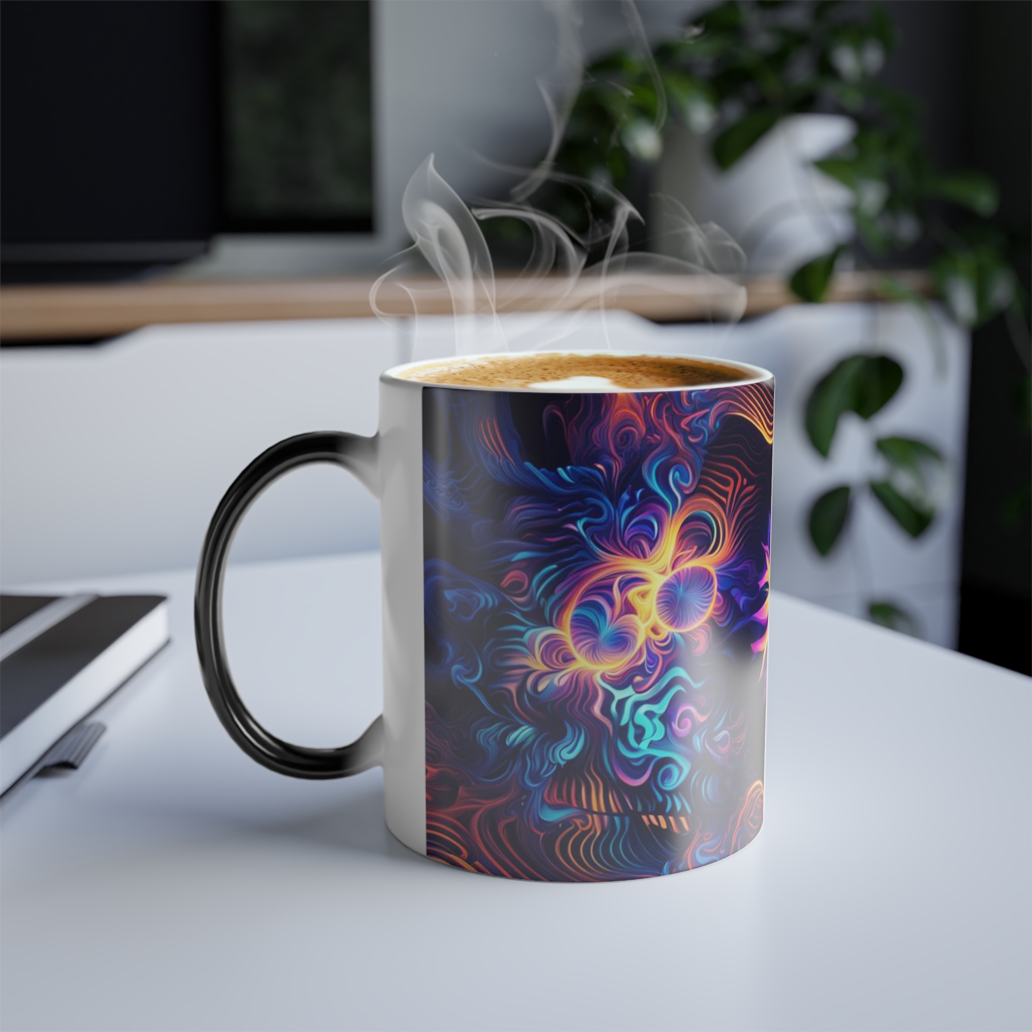 6406252067913060089_2048.jpeg Color Morphing Mug — Neon Sunflower Heat-Activated Coffee Mug - Image 7