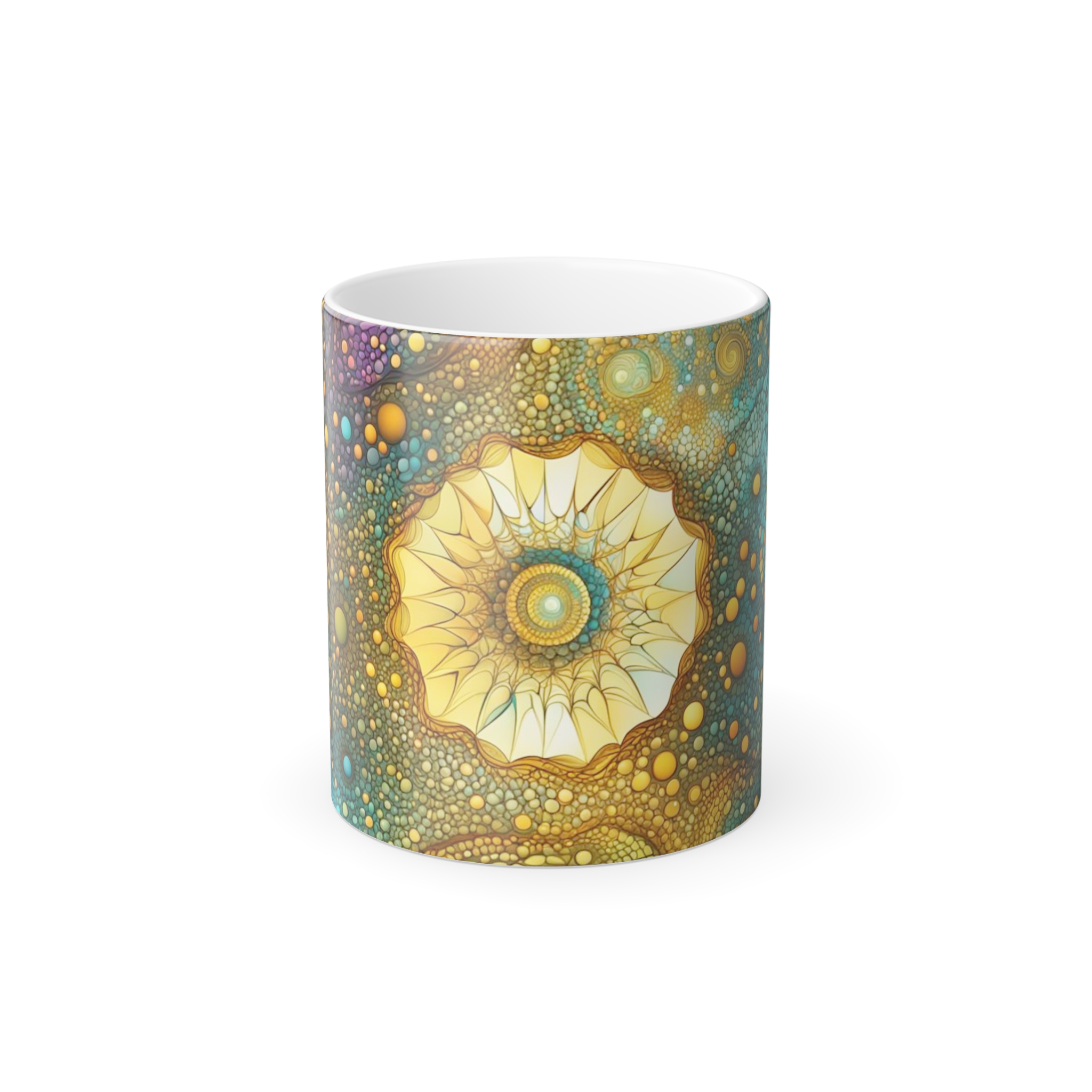 6574560950658222624_2048.jpeg Color-Changing Mug — Psychedelic Sunburst Mandala 11oz - Image 6