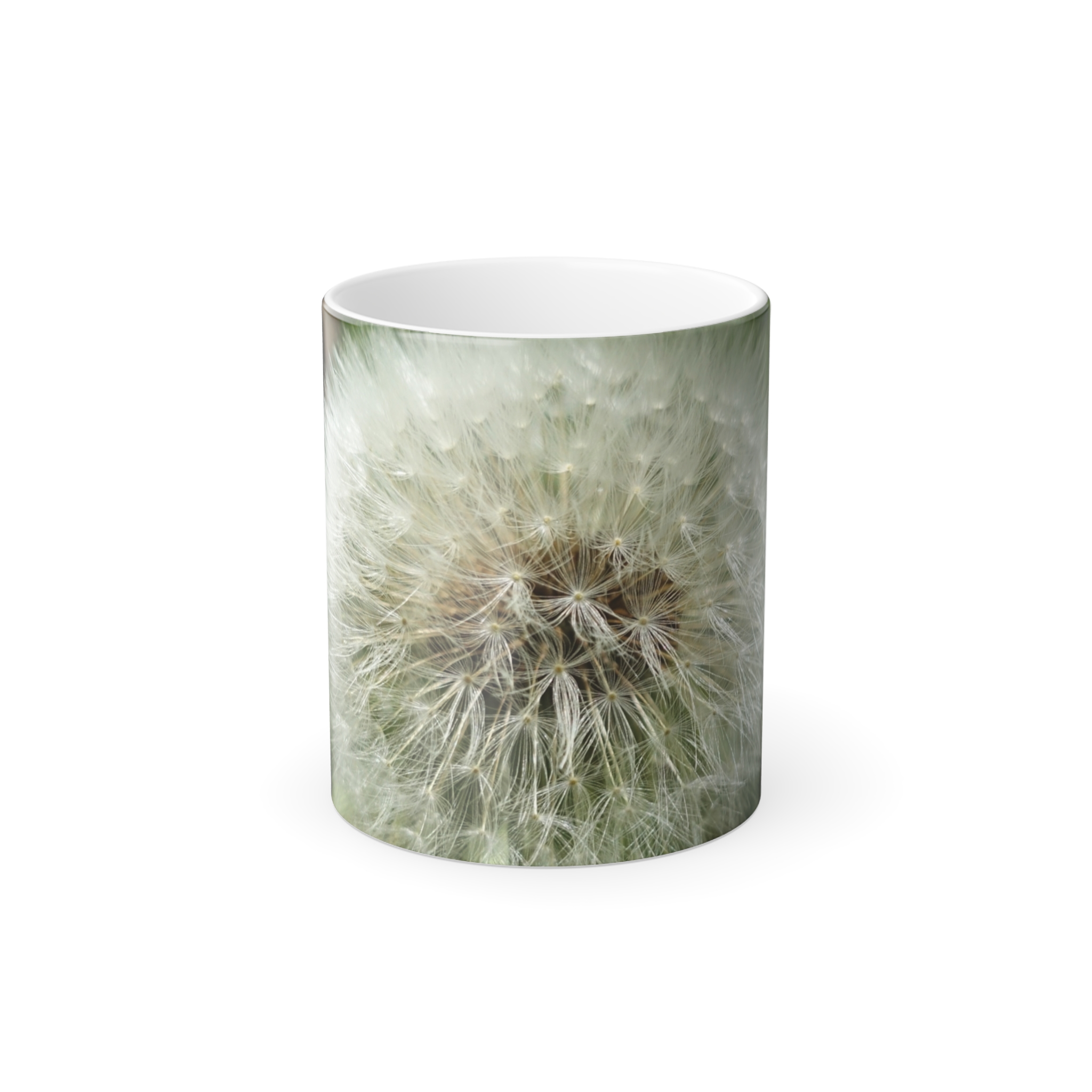 3707966880751956545_2048.jpeg Color-Changing Dandelion Mug — 11oz Heat Reveal Coffee Cup - Image 1