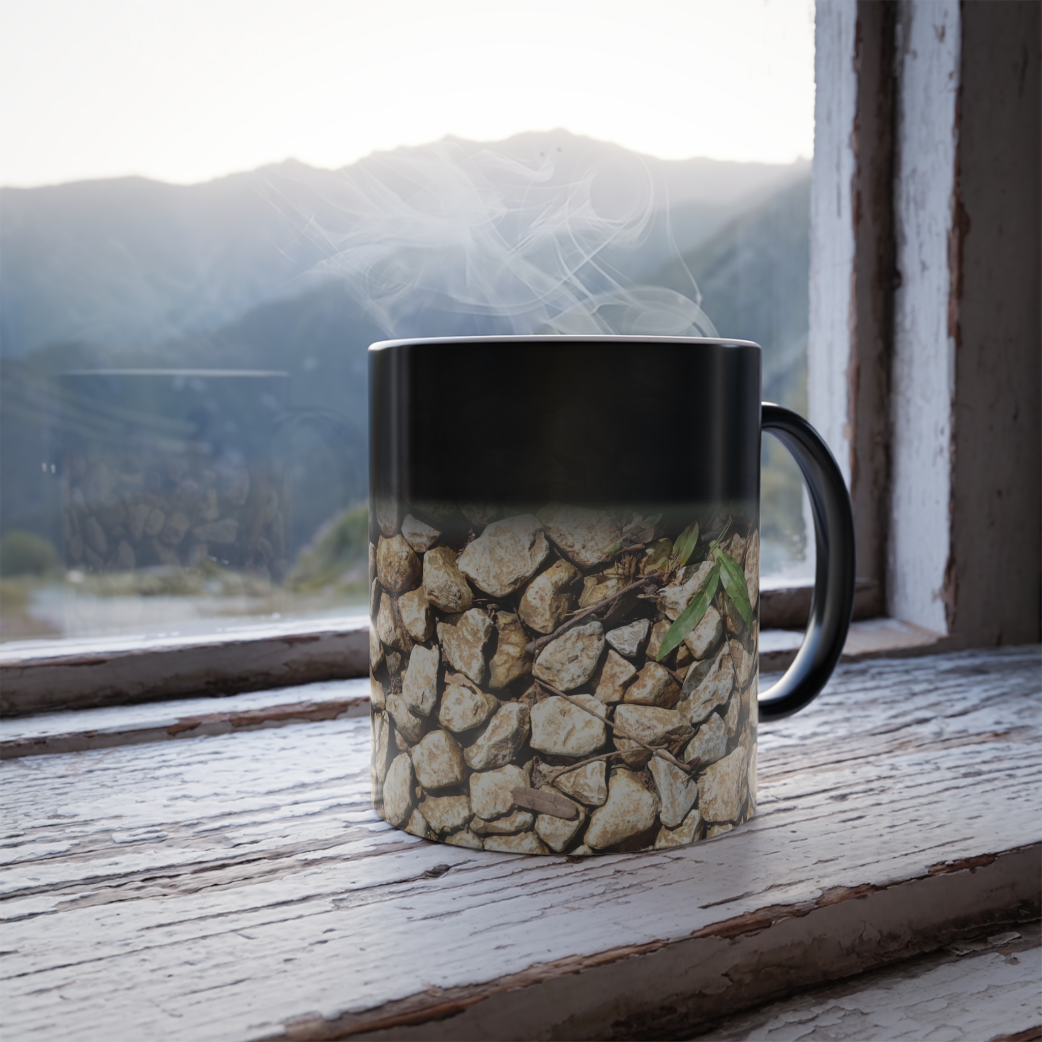 8609939883888105759_2048.jpeg Color-Changing Mug — Natural Pebble Stone Pattern (11 oz) - Image 1